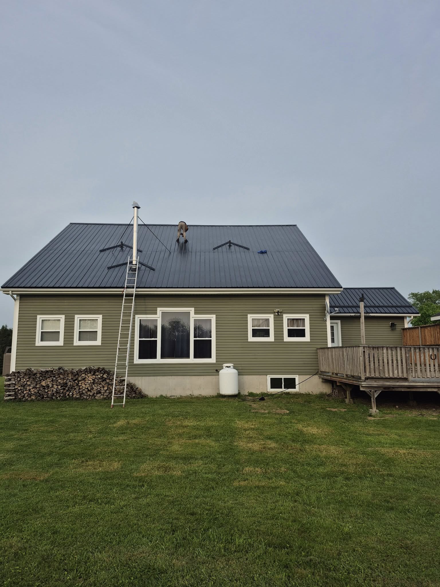 Completed roofing project